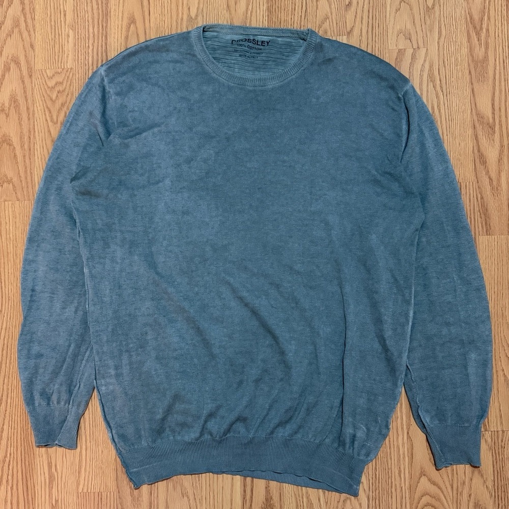 Crossley Men's Lightweight Sweater XL 100% Cotton Made in Italy